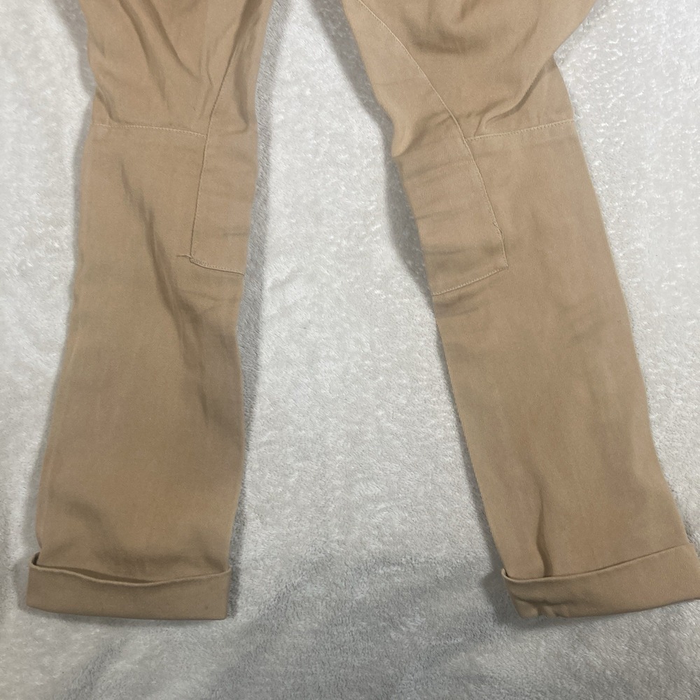 Vintage Equestrian Breeches Girls 10/12 Side Buttons Tan Jodhpur Horse Pants - Picture 6 of 9